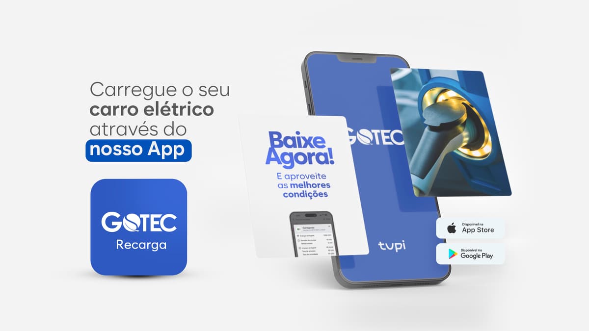 Mapa com rede de recarga